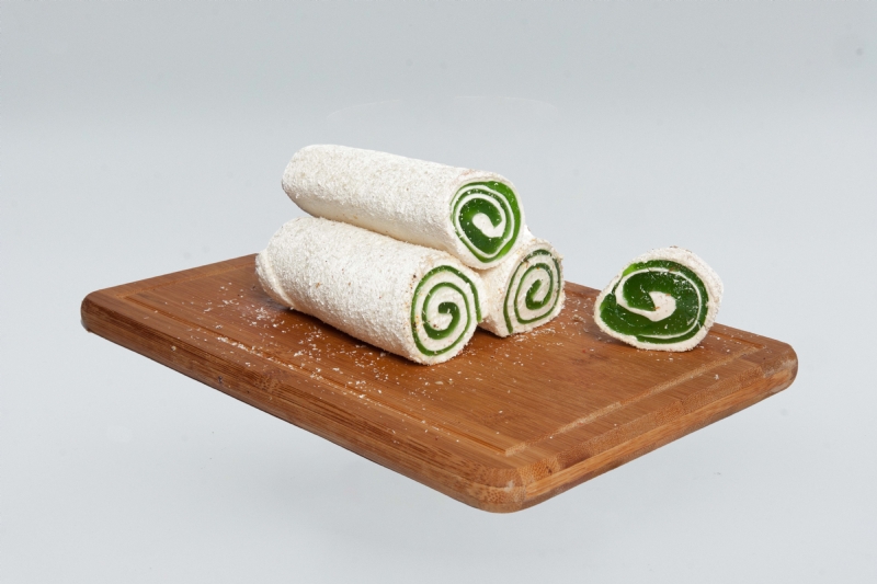 Turkish Delight with Kiwi and Coconut