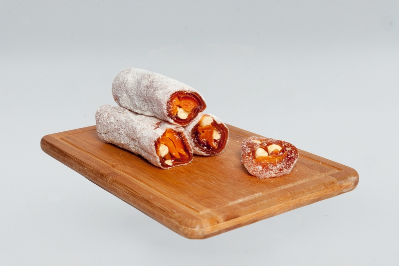 Apricot and Hazelnut Wrap Turkish Delight
