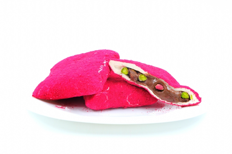Strawberry Triangle Turkish Delight