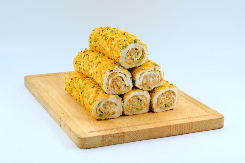 Turkish Delight with Pistachios and Crispy Baklava Layers