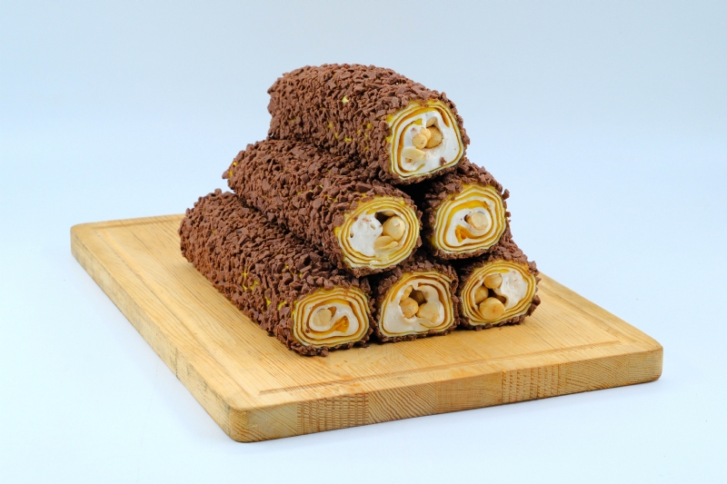 Kakaolu Limonlu Fındıklı Sarma Lokum